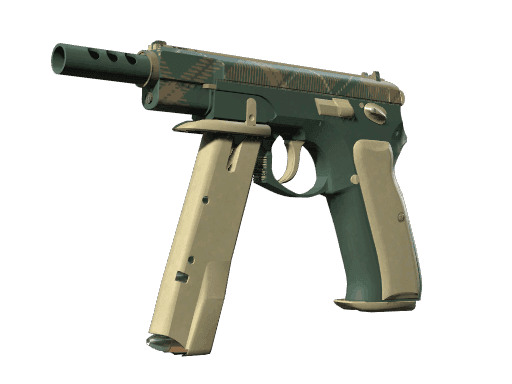 CZ75-Auto Green Plaid (Minimal Wear)