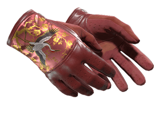 Driver Gloves Brocade Crane (Minimal Wear)