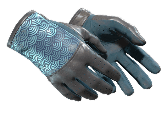 Driver Gloves Seigaiha (Well-Worn)