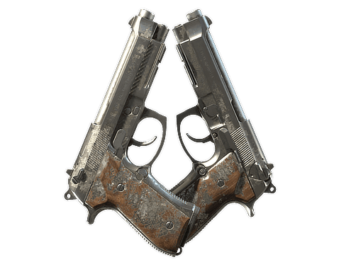Dual Berettas Silver Pour (Battle Scarred)