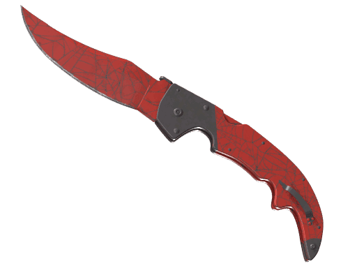 Falchion Knife Crimson Web (Minimal Wear)