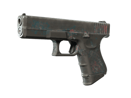 Glock-18 Teal Graf (Battle Scarred)