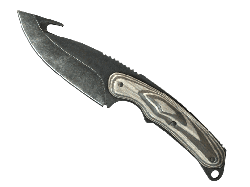Gut Knife Black Laminate (Well-Worn)