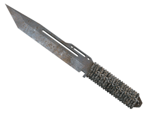 Paracord Knife Rust Coat (Well-Worn)