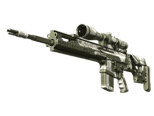 SCAR-20 Arctic Camo Panels (Well-Worn)