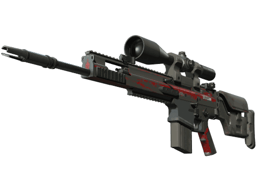 SCAR-20 Crimson Web (Battle Scarred)