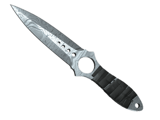 Skeleton Knife Damascus Steel (Field-Tested)