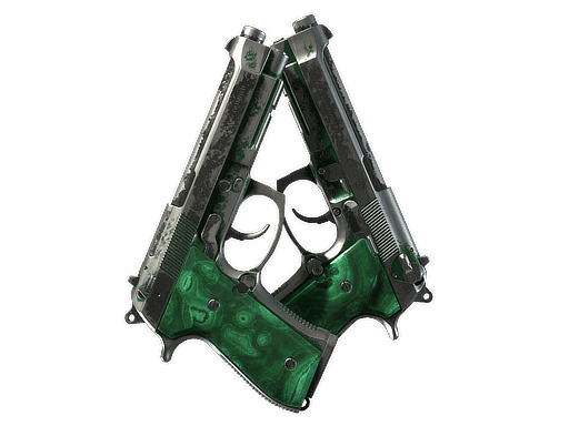 Polished Malachite | Dual Berettas CS2 Skin