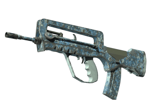 FAMAS Cyanospatter (Souvenir Field-Tested)