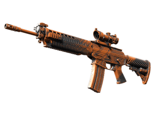 SG 553 | Basket Halftone CS2 Skin
