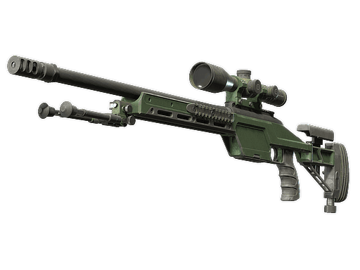 SSG 08 Green Ceramic (Souvenir Battle Scarred)