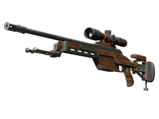 SSG 08 Orange Filigree (Well-Worn)