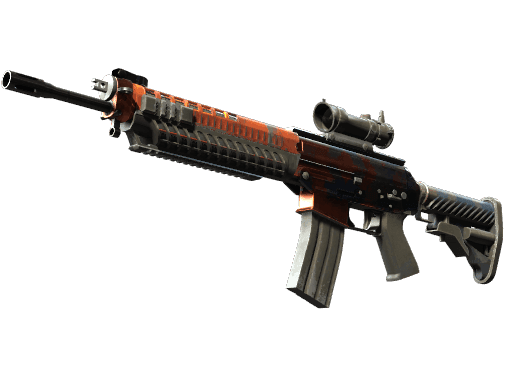 SG 553 Danger Close (StatTrak Well-Worn)