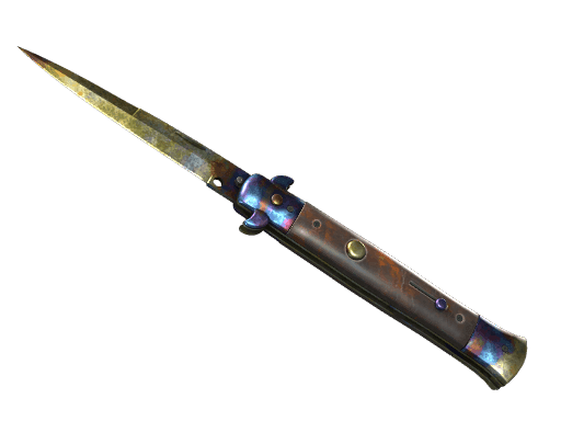Stiletto Knife Case Hardened (StatTrak Battle Scarred)