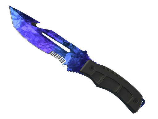 Survival Knife Doppler Sapphire (StatTrak Factory New)