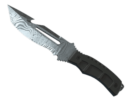 Survival Knife Damascus Steel (Field-Tested)