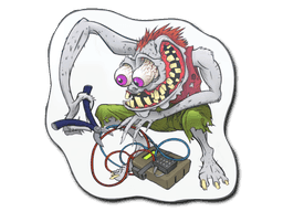 White Bombster CS2 Sticker