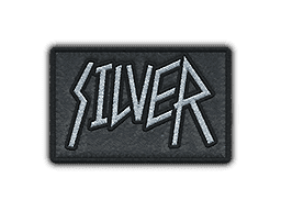 Metal Silver CS2 Patch