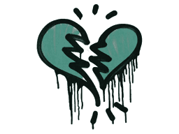 Broken Heart (Frog Green)