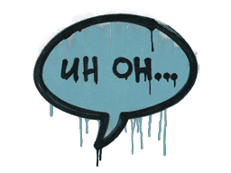 Uh Oh (Wire Blue)