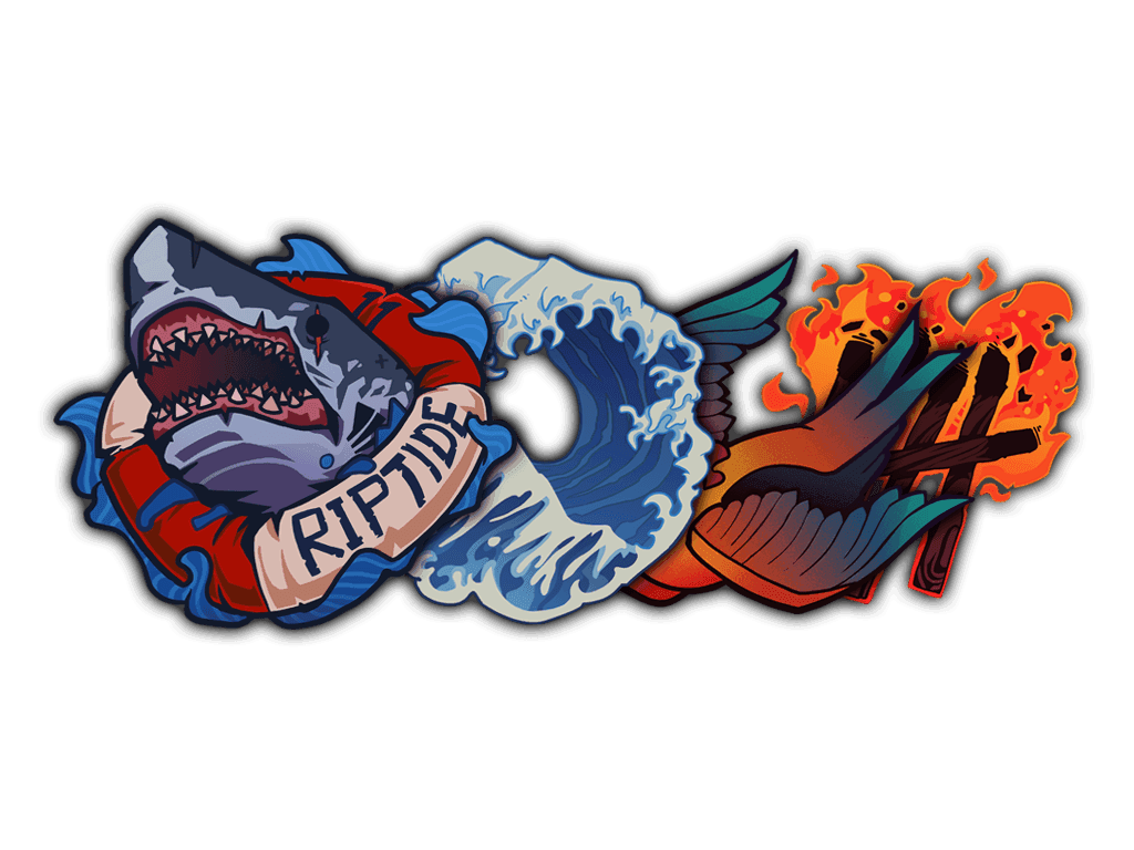 Operation Riptide Sticker Collection Skins