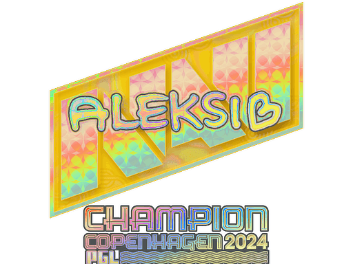 Aleksib (Holo, Champion) CS2 Sticker