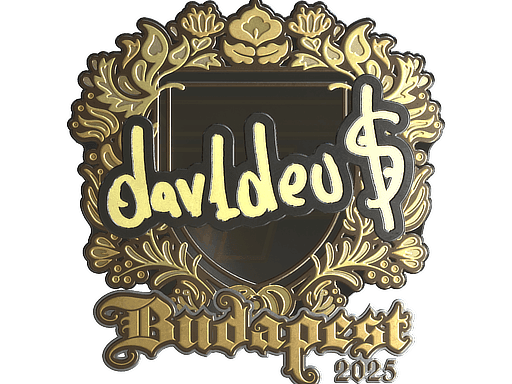 dav1deuS (Gold) CS2 Sticker