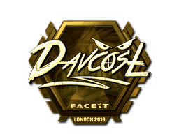 DavCost (Gold) CS2 Sticker
