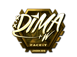 Dima (Gold) CS2 Sticker