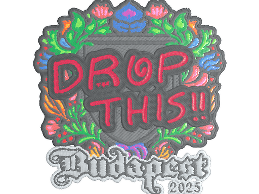 drop (Embroidered) CS2 Sticker