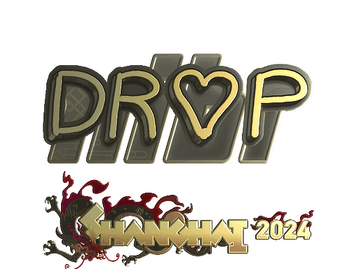 drop (Gold) CS2 Sticker