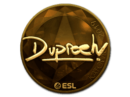 dupreeh (Gold) CS2 Sticker