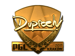 dupreeh (Gold) CS2 Sticker