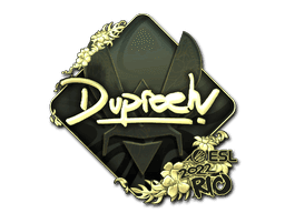 dupreeh (Gold) CS2 Sticker