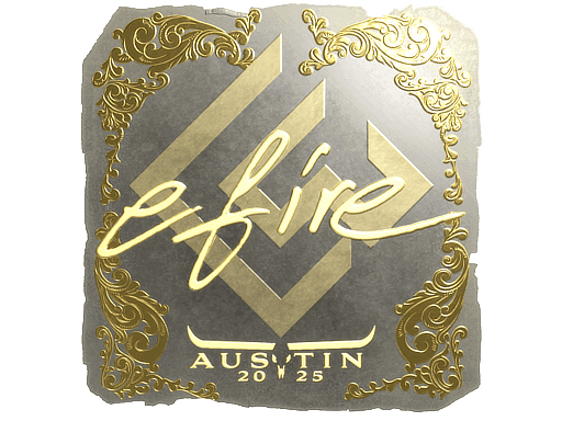 efire (Gold) CS2 Sticker