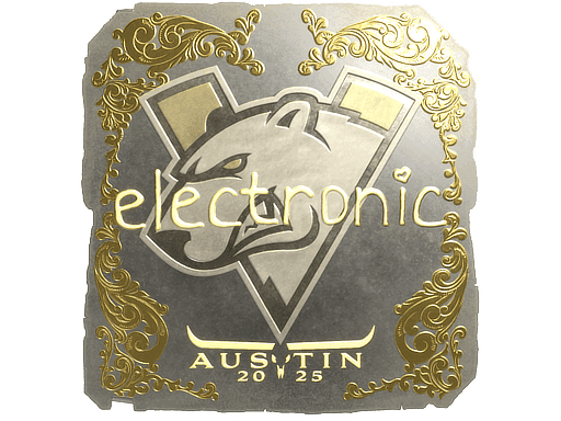 electronic (Gold) CS2 Sticker