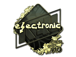electronic (Gold) CS2 Sticker