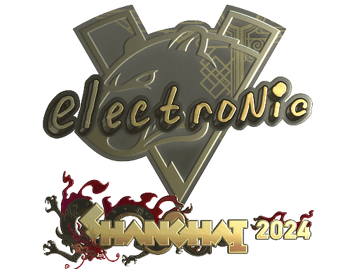 electronic (Gold) CS2 Sticker