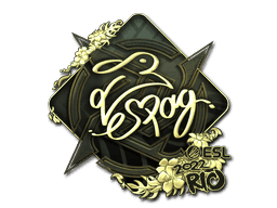 es3tag (Gold) CS2 Sticker