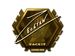 Ex6TenZ (Gold) CS2 Sticker