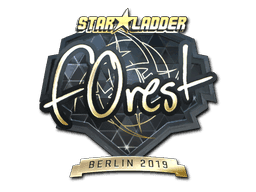 f0rest (Gold) CS2 Sticker