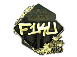 F1KU (Gold) CS2 Sticker