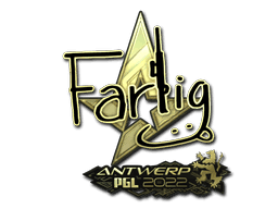 Farlig (Gold) CS2 Sticker