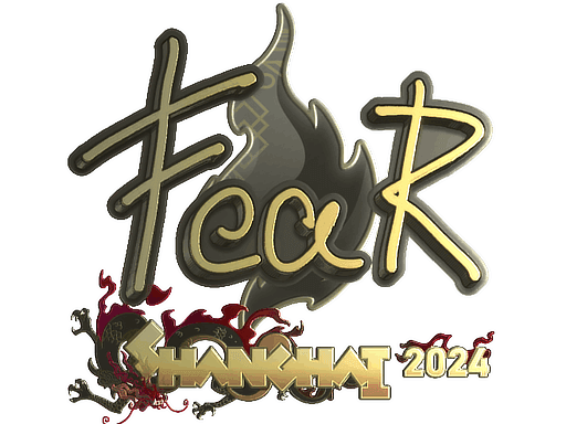 fEAR (Gold) CS2 Sticker