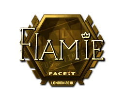 flamie (Gold) CS2 Sticker