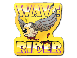 Fools Gold Wave Rider CS2 Sticker