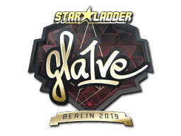 gla1ve (Gold) CS2 Sticker