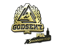GODSENT (Gold) CS2 Sticker