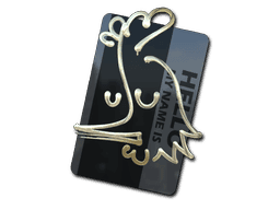 Hello AK-47 (Gold) CS2 Sticker