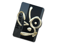 Hello AUG (Gold) CS2 Sticker
